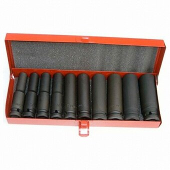 지니어스 1/2인치 롱 <b>임팩</b>소켓 세트 CM-008 (10pcs)
