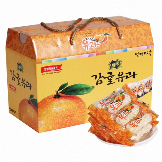 열매마을 제주 감귤유과 1kg (1개)_이미지