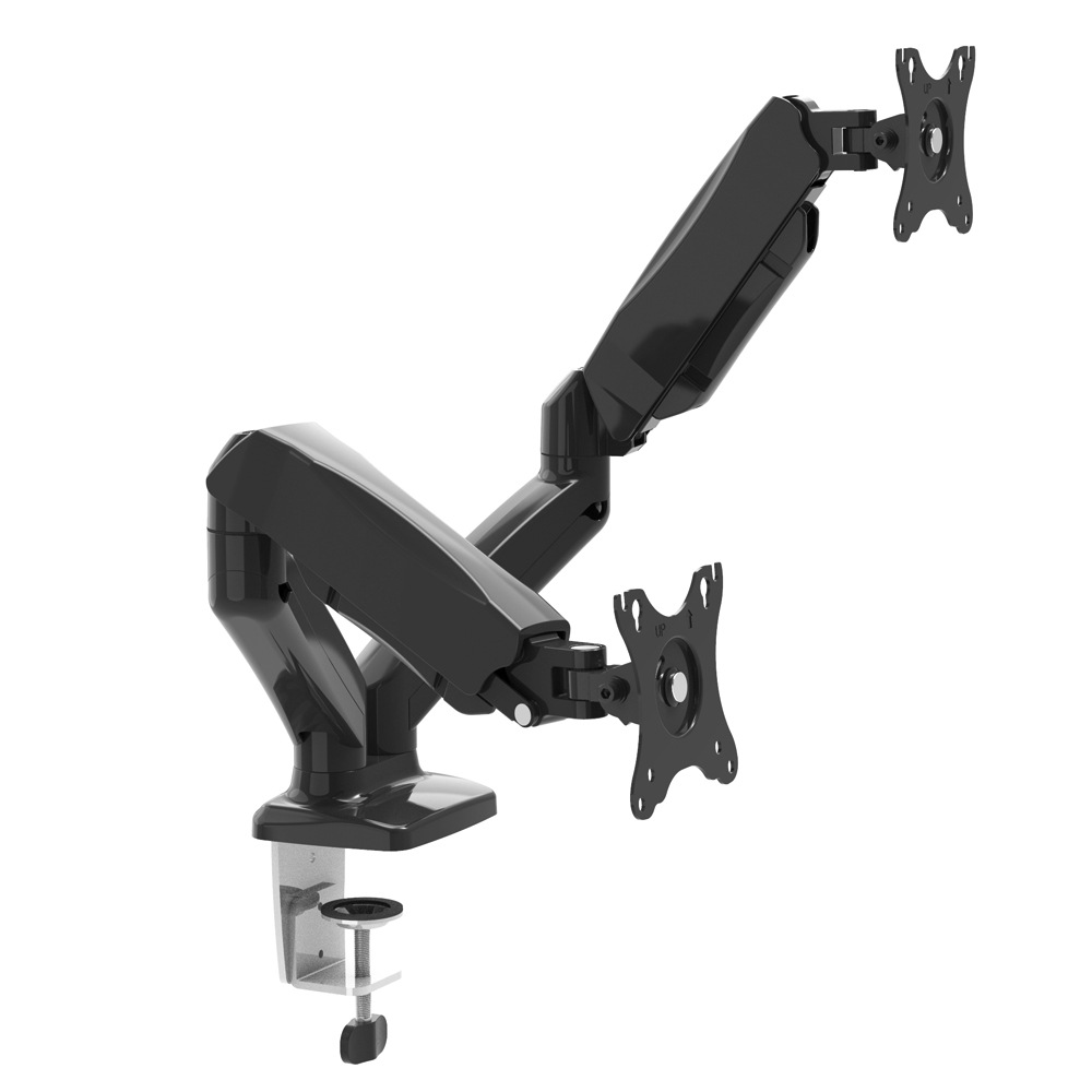 DEXTOP 듀얼 매트블랙 가스스프링 모니터암 MA32D