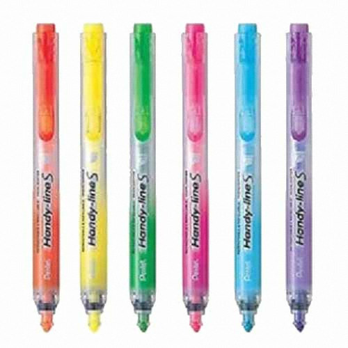 펜텔 핸디라인S SXS15 노크식 형광펜 (1개)_이미지