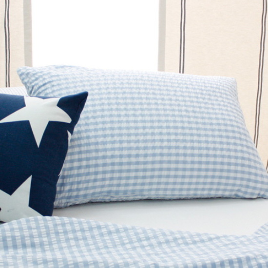 레브라이프 제이니 스카이체크 리플지 베개커버 (70x50cm)