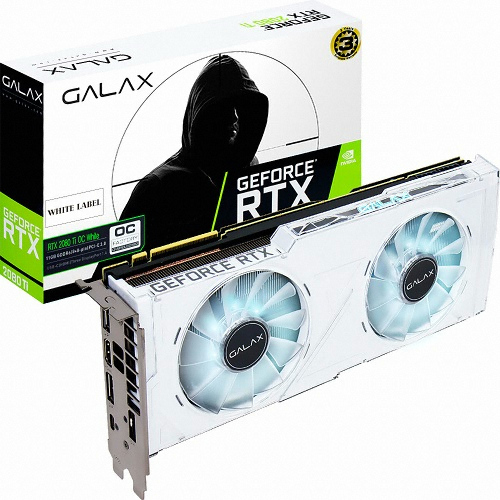 갤럭시 GALAX 지포스 RTX 2080 Ti WHITE LABEL OC D6 11GB_이미지
