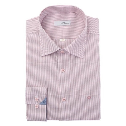 ST듀퐁 남성셔츠 신상 미니체크 도비짜임 일반핏셔츠SE6SM11LS115S_이미지