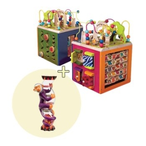 BATTAT 밧핫 브랜드B 제니쥬 잼보리몽키레인스틱_이미지