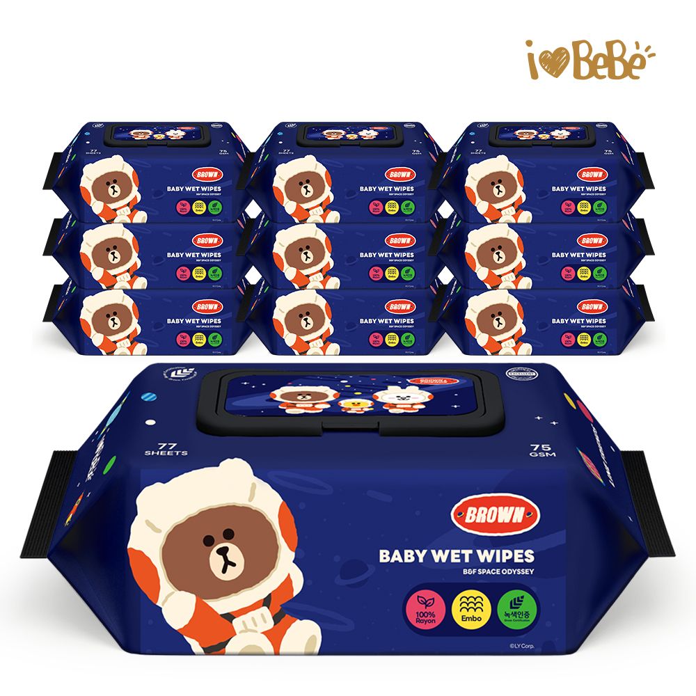 라인프렌즈 유니버스 물티슈 77매