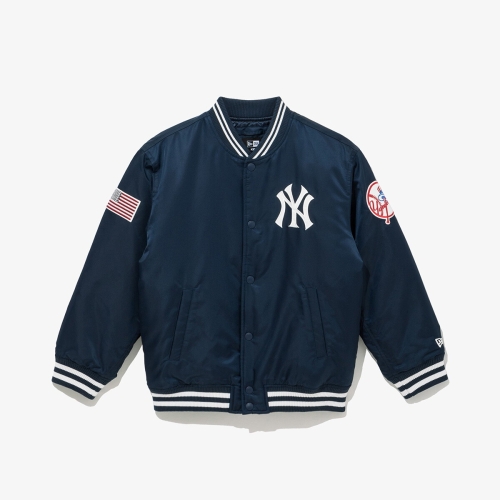 뉴에라 키즈 MLB 뉴욕 양키스 어센틱 스타디움 재킷 네이비 14856284