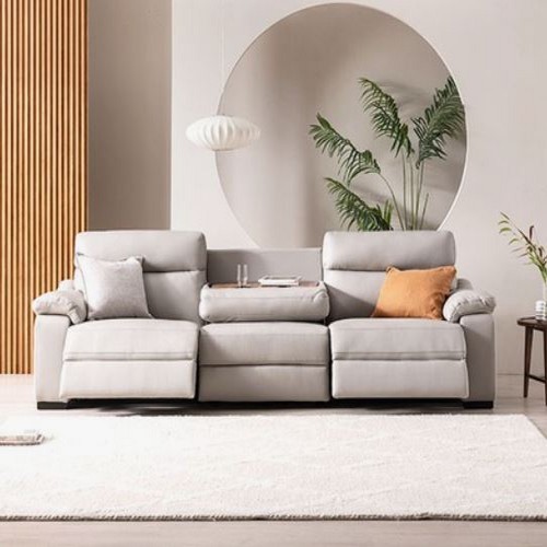 시트앤모어 시저 천연가죽 리클라이너 4인용_이미지