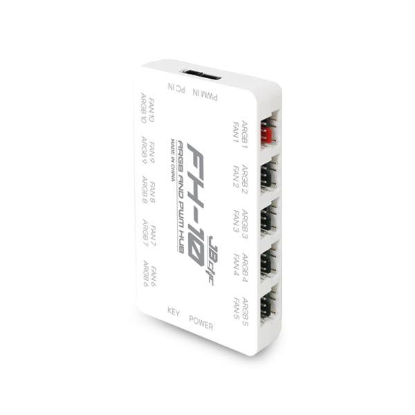 JBCNC FH-10 ARGB AND PWM HUB (화이트)_이미지