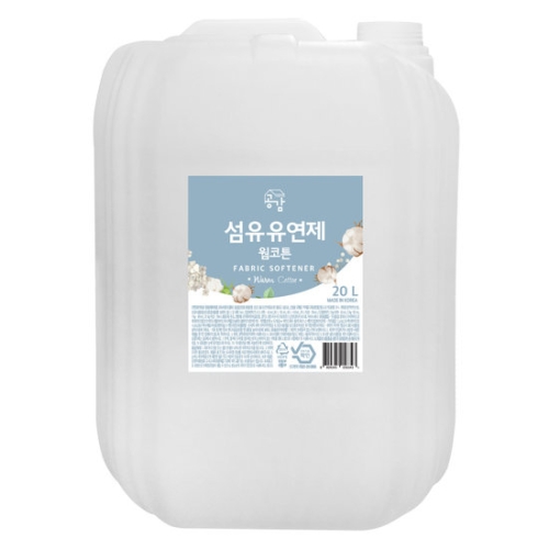 에이치비글로벌 공감 섬유유연제 웜코튼향 20L