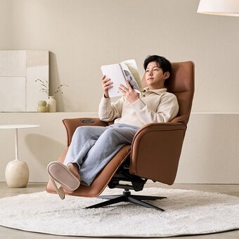 시트앤모어 퀀텀 3모터 천연가죽 <b>리클라이너</b> <b>1인용</b>