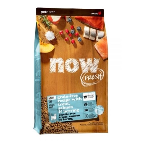 펫큐리언 나우(NOW) 캣 프레쉬 그레인프리 피쉬 어덜트 3.6kg (1개)