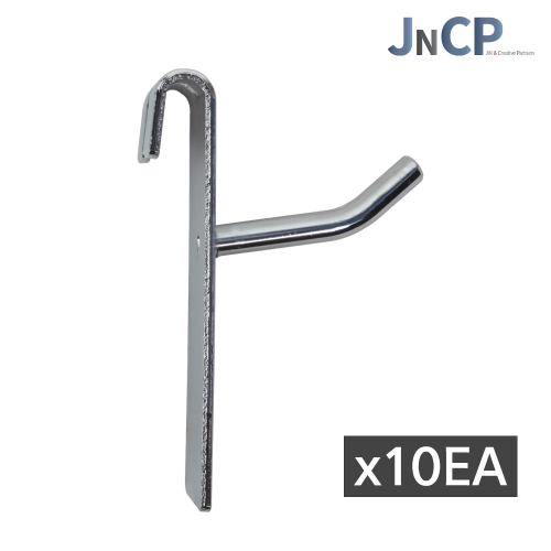 휀스망 일선후크 10EA 후크 고리 악세사리 걸이 진열 메쉬망 네트망 철망 크롬 2.5cm x10EA 10개