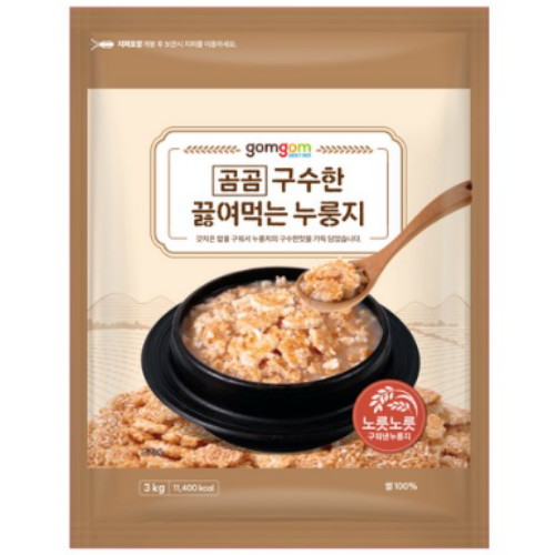 쿠팡 곰곰 구수한 끓여먹는 누룽지 3kg이미지입니다. 누르면 해당 게시물로 새창이동합니다.