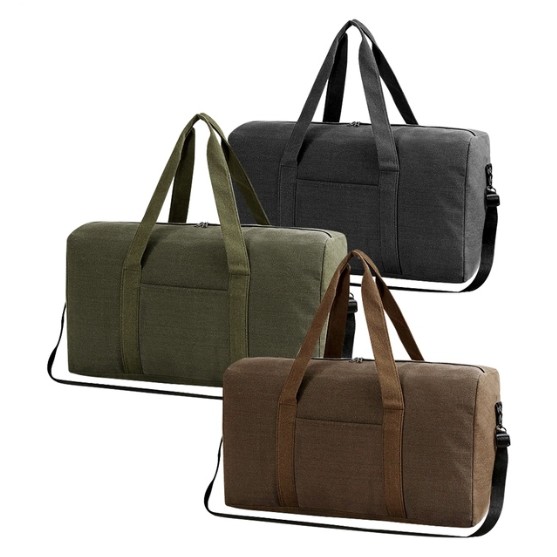 캥거 캔버스 감성 캠핑 멀티 수납 가방 (중형,블랙)