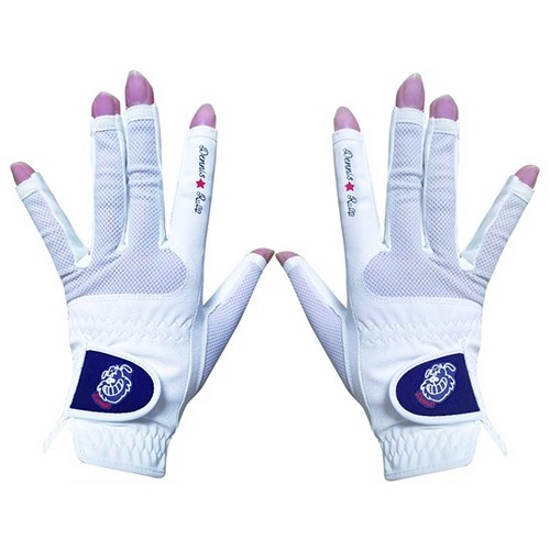 데니스골프 브래서블 손톱 보호 쿨메쉬 여성용 골프장갑 (1세트)