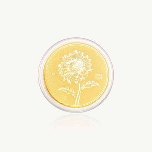 수앤진골드 해바라기 코인 골드바 0.1g (1개)_이미지