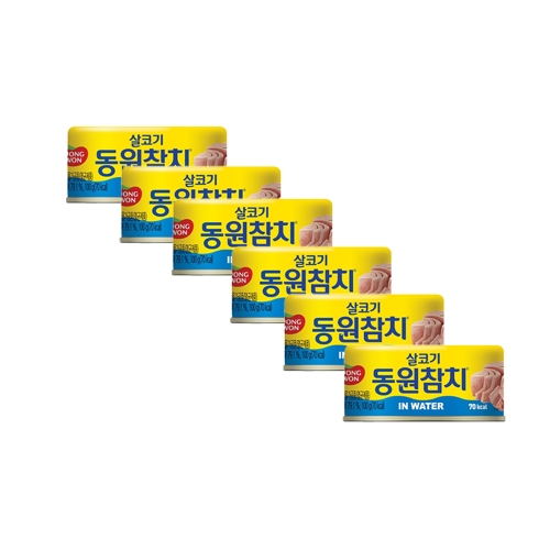 동원F&B 동원참치 살코기 인 워터 100g (6개)_이미지