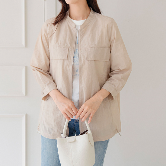 드리다 여자 봄 가을 얇은 초경량 빅사이즈 절기 점퍼 3129585