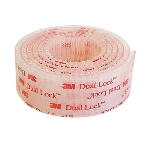 3M 듀얼락 투명 초강력 벨크로 테이프 25mm 0.5M_이미지