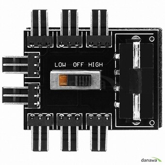 COOLERTEC <b>FAN</b> <b>HUB</b>-2 (8Channel)-Power Type