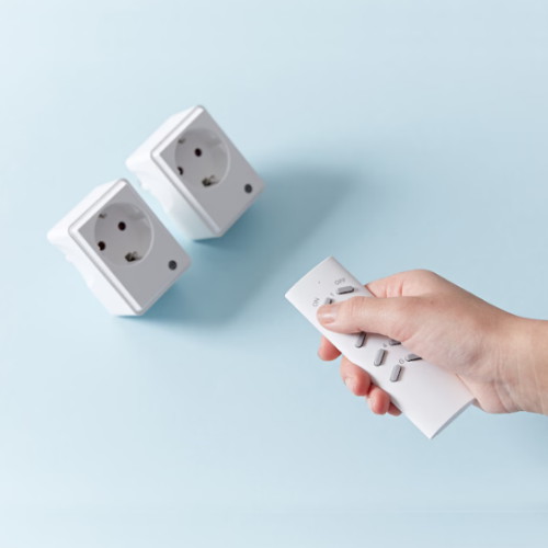 천하지엘씨 아이정 1구 16A 무선 전원 원격제어 RF 고용량 멀티탭 2개 + 리모컨_이미지