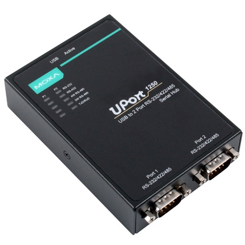 MOXA UPort-1250 USB 2.0 2��Ʈ RS-232/422/485 ������