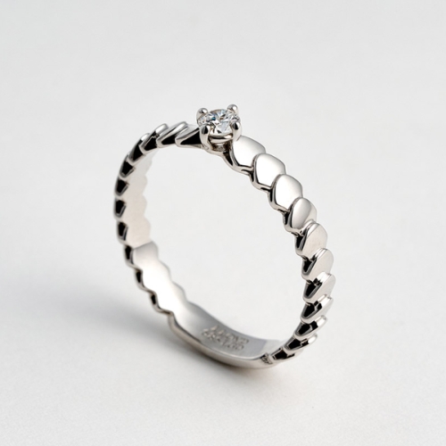 14K 블루밍 레이어 1부 다이아 반지 LRF25071D