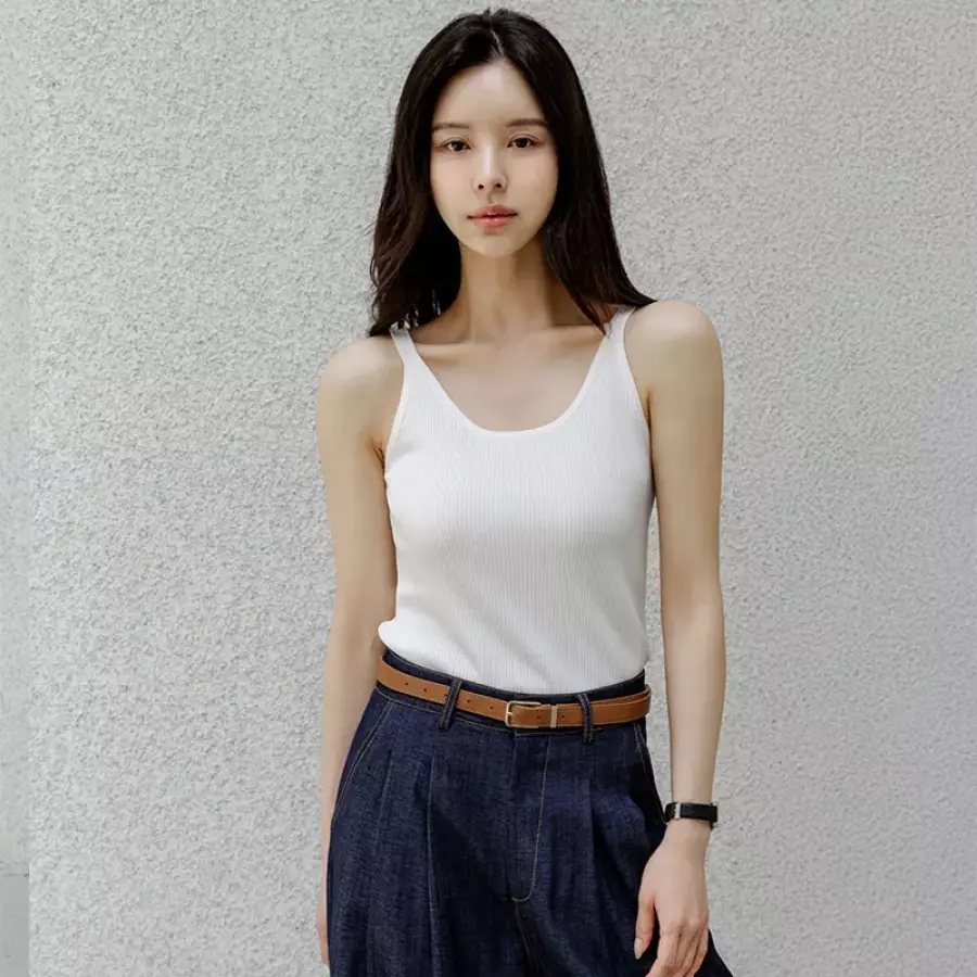 프렌치시크 23일 배송 FRENCHCHIC 오트웨이 골지 니트 나시_F6H439TS 12235665 202381_이미지