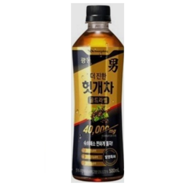 광동제약 광동 더 진한 헛개차 골드라벨 500ml (12개)_이미지
