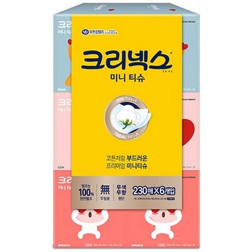 크리넥스 X 오롤리데이 미니 티슈 230매 (6입) (2팩(12입))_이미지