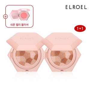 엘로엘 NEW 블렌딩 콤팩트 쿠션 빅 25g (본품2개)_이미지