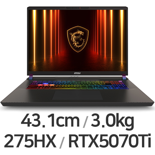 MSI 벡터 17 HX AI A2XWHG-U9 QHD+ W11 (SSD 1TB)
