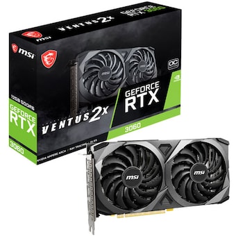 MSI 지포스 <b>RTX</b> <b>3060</b> 벤투스 2X OC D6 <b>12GB</b>