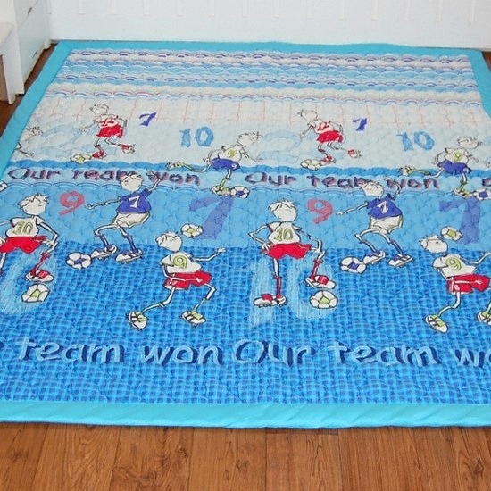 히코센카라 Football 면 카페트(MX10-003) (205x150cm)_이미지