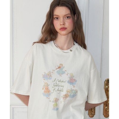 CPGN STUDIO DTP 엔젤스 반팔티 크림 154193_이미지