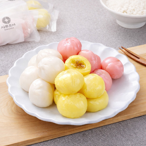 시루원 굳지않는 3색 말랑꿀떡 15개입 600g (1개)_이미지