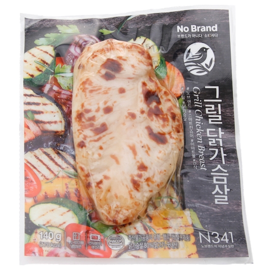이마트 노브랜드 그릴 닭가슴살 140g (2개)_이미지