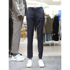 BON 그레이 홑겹 스판 슬림핏 캐주얼 팬츠 BN3MTA360GY