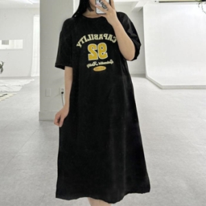 오노마 ONM 오버핏 케파빌리티 반팔 원피스 30257476