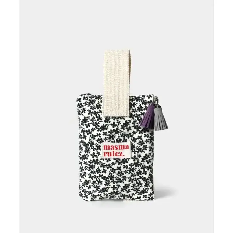 마스마룰즈 MASMARULEZ Strap pouch_Black flower5013143575 124393