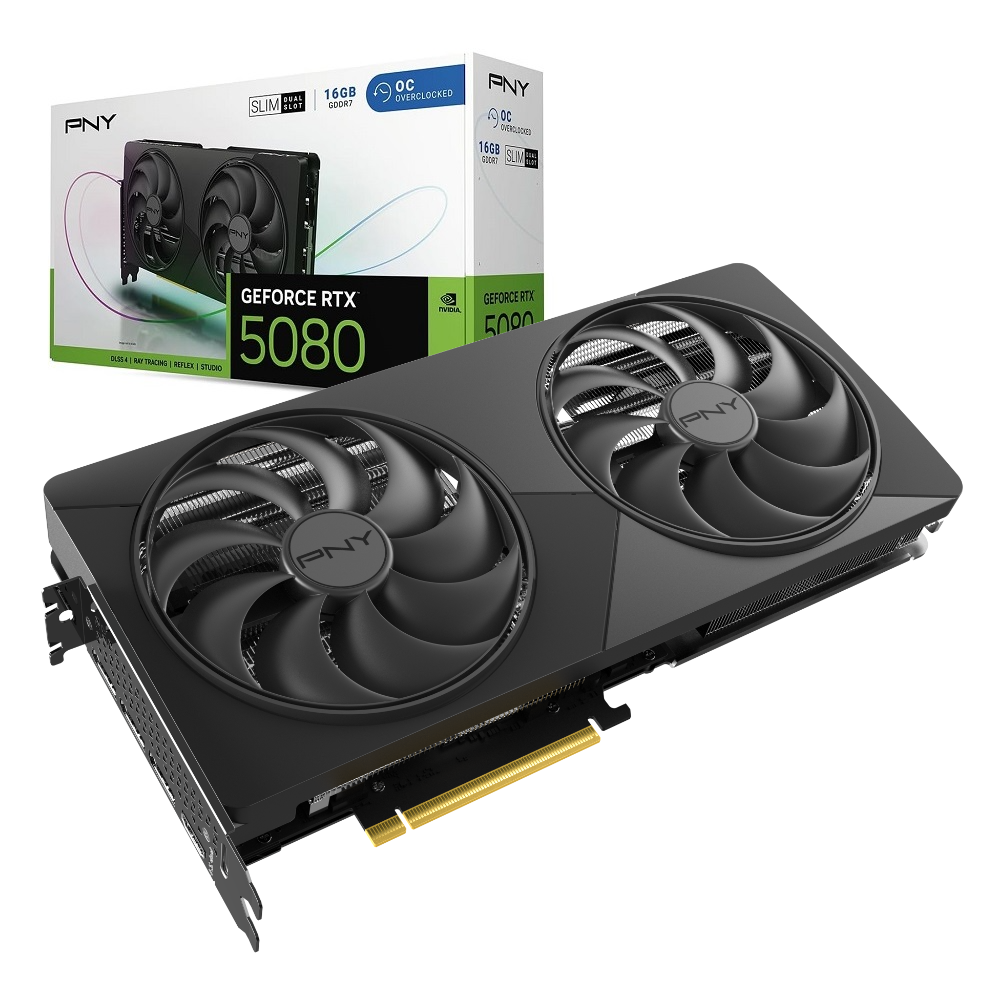PNY 지포스 RTX 5080 OC D7 16GB Dual Fan Slim 제이씨현_이미지
