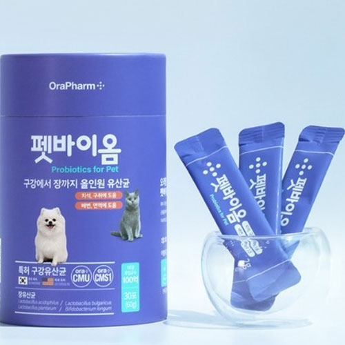 오라팜 ㅤ펫바이옴 반려동물 유산균 60p (1개)_이미지
