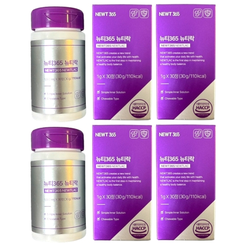 뉴티락 뉴티365 K-낙산균 프로바이오틱스 30정 (4개)