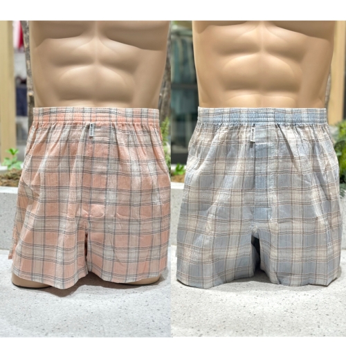 가볍게 통기성 좋게 착용하는 선염면 요루 체크나염 남자 트렁크 팬티 WMP5414