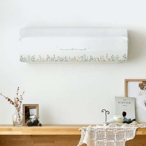 델리아 삼중직 스판 벽걸이 에어컨커버 트라이앵글