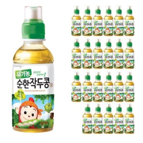 웅진식품 코코몽 유기농 순한 작두콩차 200ml (12개)_이미지