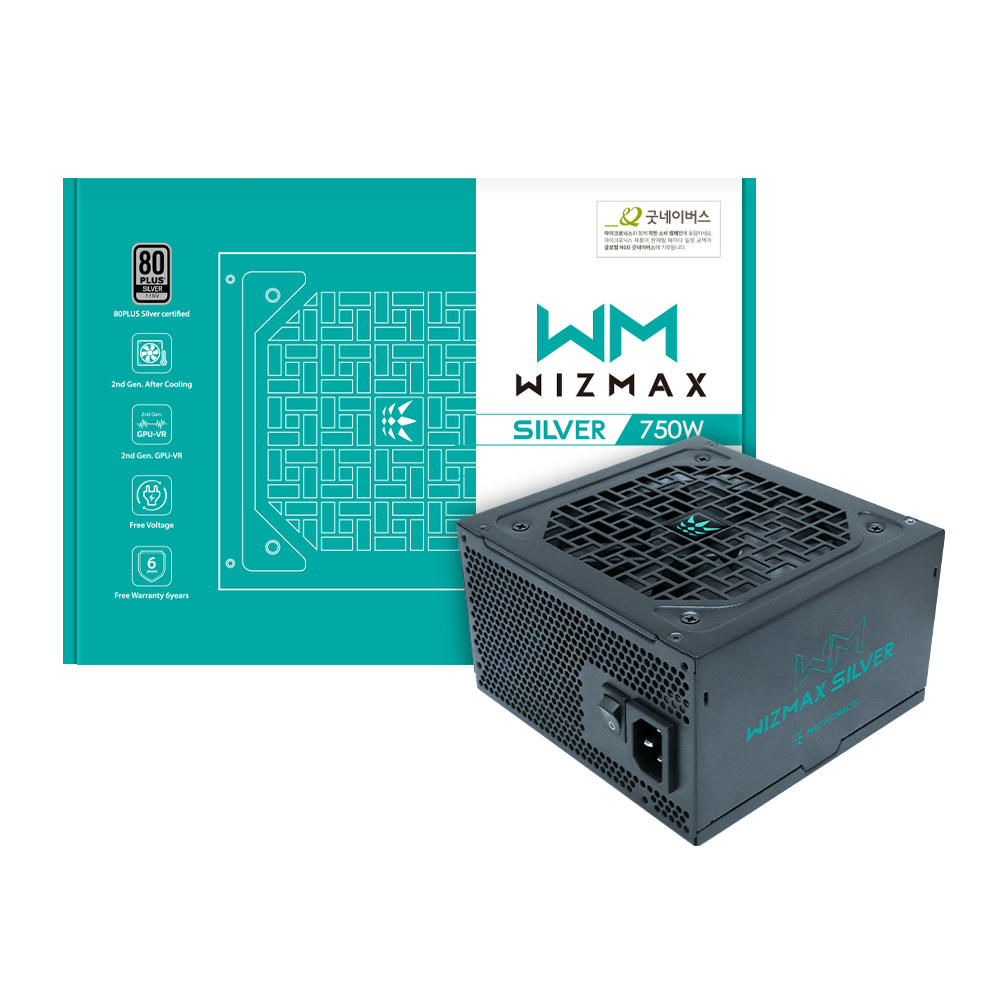 <b>마이크로닉스</b> WIZMAX <b>750</b>W 80PLUS실버