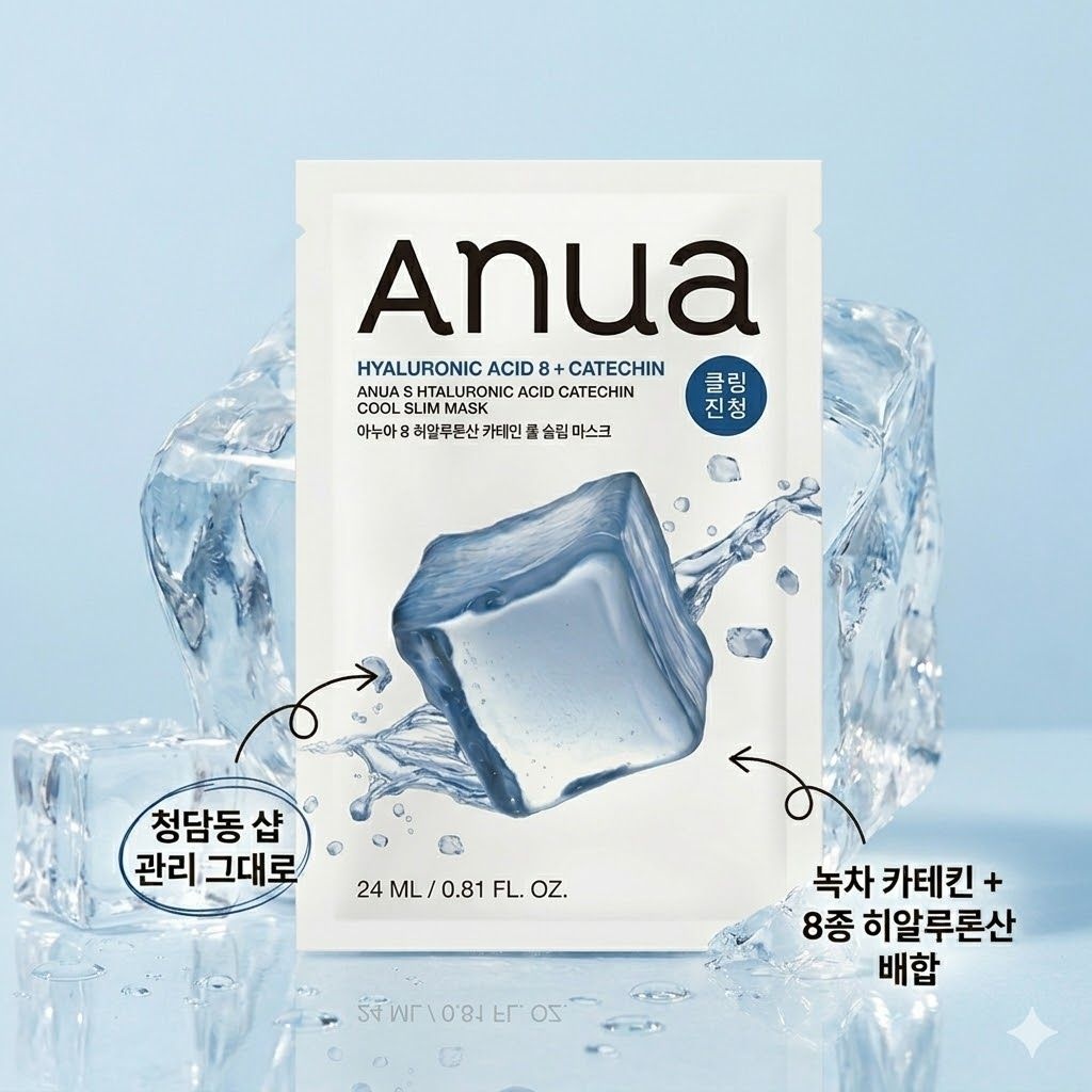 8 히알루론산 카테킨 쿨 슬림 마스크