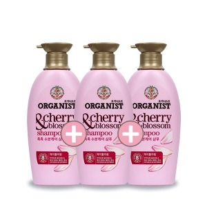 LG생활건강 오가니스트 체리 블러썸 샴푸 500ml (3개)_이미지