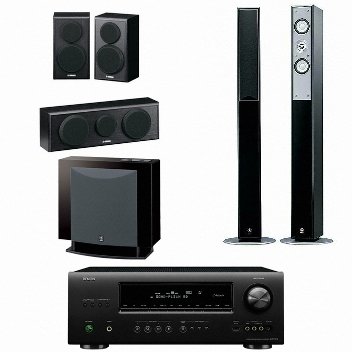 야마하 NS-125FP 5.1채널 + 데논 AV리시버 (AVR-1912, YST-FSW100P)